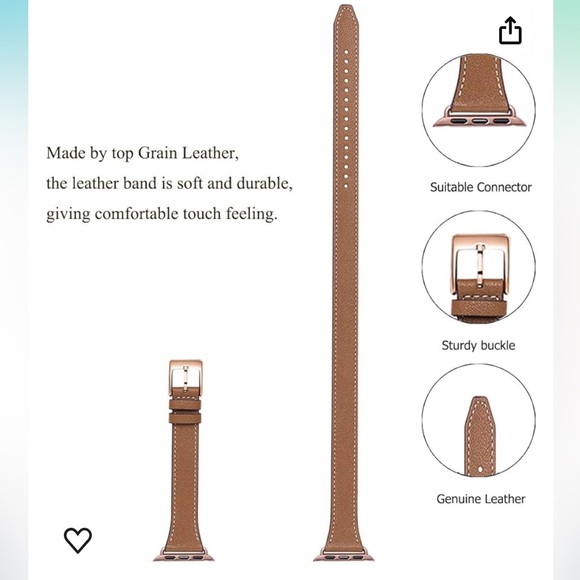 Bestig Compatible with Apple Watch Band 38mm 40mm
41mm 42mm 44mm 45mm 49mm - Picture 2 of 12